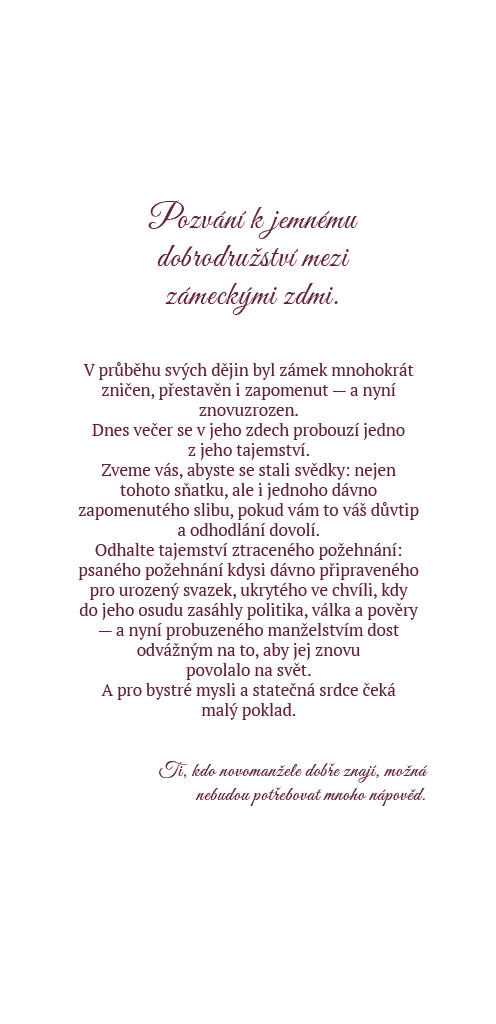Pozvánka do tajemné hry
