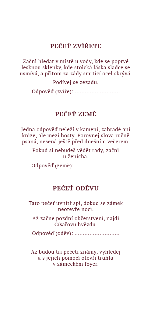 Druhá hráčská karta